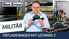 YouTube: Tiefladewagen mit Leopard 2 von BlueBrixx