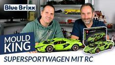 YouTube: Supersportwagen in hellgrün (motorisiert) von Mould King @ BlueBrixx