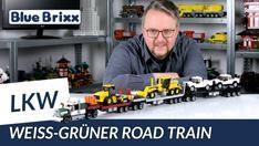 Youtube: Weiß-grüner Road Train von BlueBrixx - 106 cm LKW-Bauspaß!