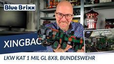 Youtube: Bundeswehr LKW Kat 1 Mil GL 8x8 von Xingbao @ BlueBrixx