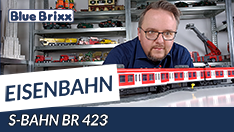 Youtube: S-Bahn BR 423 von BlueBrixx - motorisierbar und 1,33 Meter lang!