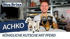 YouTube: Königliche Kutsche mit Pferd von Achko @BlueBrixx