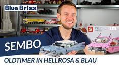 Youtube: Oldtimer in hellrosa und blau von Sembo @ BlueBrixx - mit Autorennen!