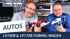 YouTube: Formel Wagen 74er & 77er von BlueBrixx - mit Ausblick auf weitere Modelle!