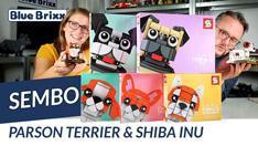 Youtube: Parson Terrier & Shiba Inu von Sembo @ BlueBrixx & viele weitere Hundemodelle!
