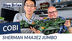 YouTube: Sherman M4A3E2 Jumbo von Cobi @ BlueBrixx