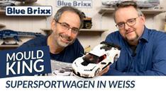 Youtube: Supersportwagen in weiß von Mould King @ BlueBrixx