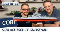 YouTube: Schlachtschiff Gneisenau 4835 von Cobi @ BlueBrixx - Review & Vergleich mit der Scharnhorst
