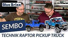 Youtube: Blauer Pickup-Truck Raptor von Sembo @ BlueBrixx