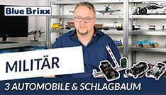 Youtube: Schlagbaum mit Wachhaus & drei Automobile von BlueBrixx