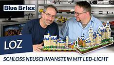 Youtube: Schloss Neuschwanstein von LOZ @ BlueBrixx - 6.800 Teile & LEDs!