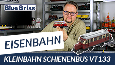 Youtube: Kleinbahn Schienenbus VT133 von BlueBrixx - mit kleiner Motorenkunde!
