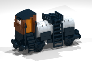 Railway - Building Blog Set - possible to combine with Lego - Wagon 2