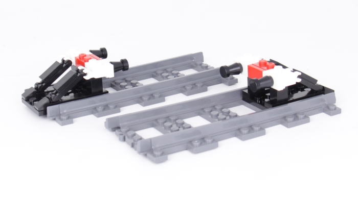 Bluebrixx Special track bumpers with rails