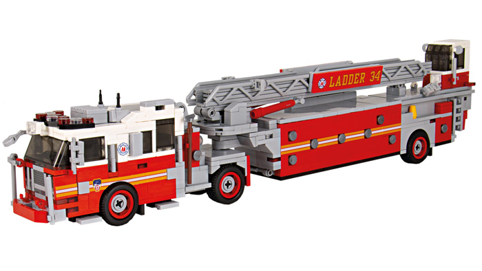 BlueBrixx Special Seagrave Tiller Ladder