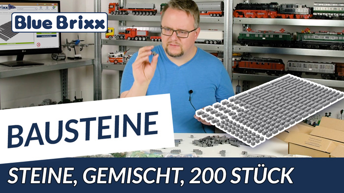 Youtube: Bausteine-Sets von BlueBrixx - 10 Farben, 200 Steine!