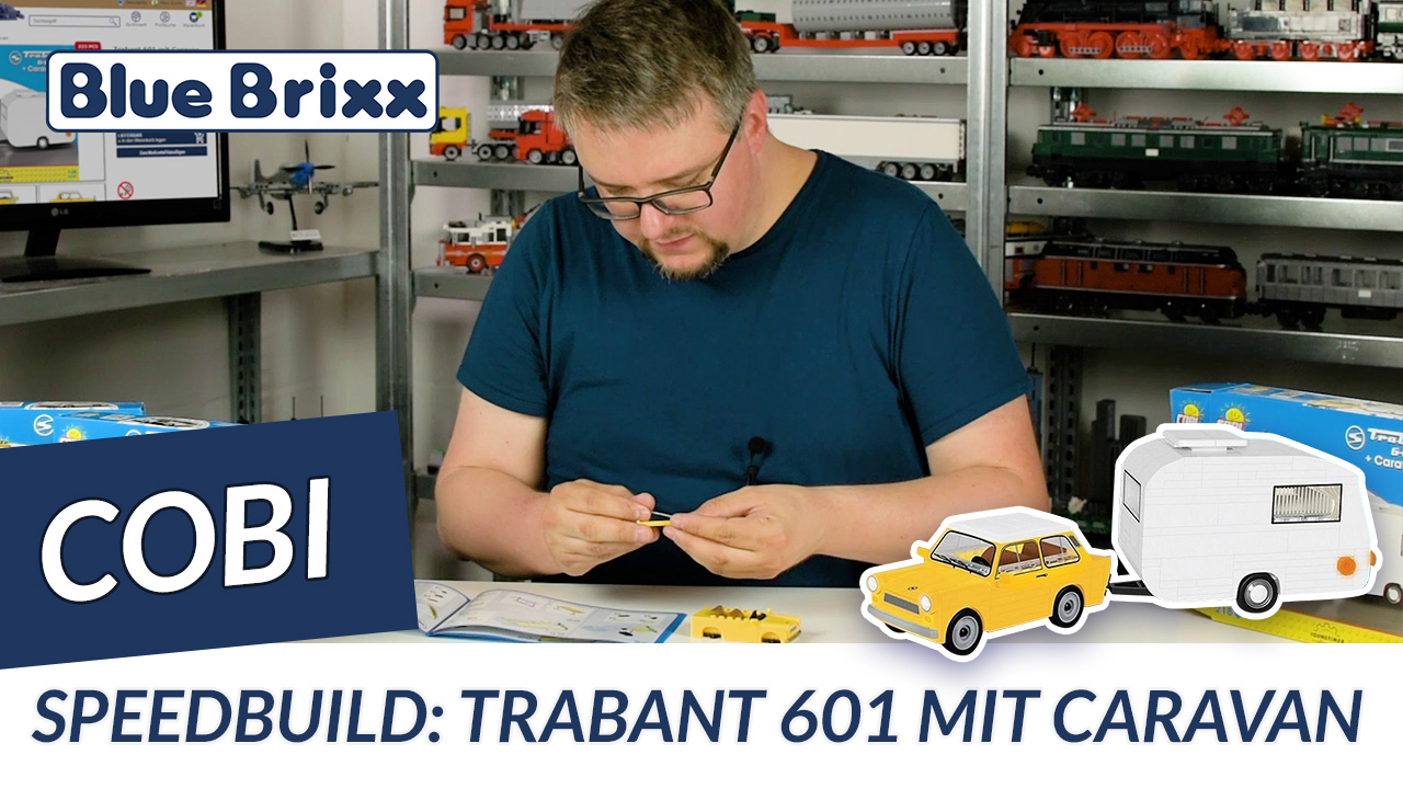 Youtube: Trabant 601 mit Caravan von Cobi @ BlueBrixx - mit Speedbuild!