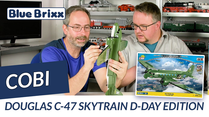 Youtube: Douglas C-47 Skytrain D-Day-Edition von Cobi @ BlueBrixx