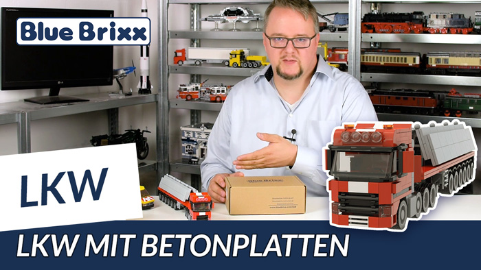 Youtube: Schwerlast-LKW mit Betonplatten von BlueBrixx