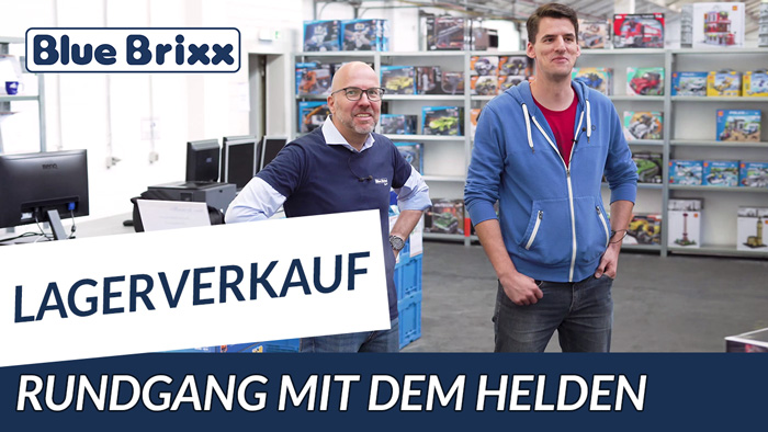 Youtube: Lagerverkauf bei BlueBrixx - Rundgang mit dem Helden der Steine!