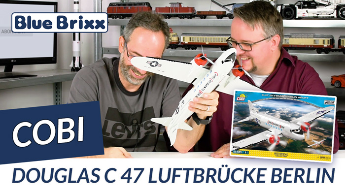 Youtube: Douglas C-47 Luftbrücke Berlin von Cobi @ BlueBrixx