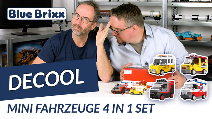 Youtube: Mini-Fahrzeuge 4-in-1-Set von Decool @ BlueBrixx