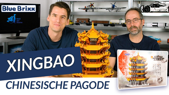 Youtube: Chinesische Pagode von Xingbao @ BlueBrixx - Micha baut, der Held der Steine schaut!