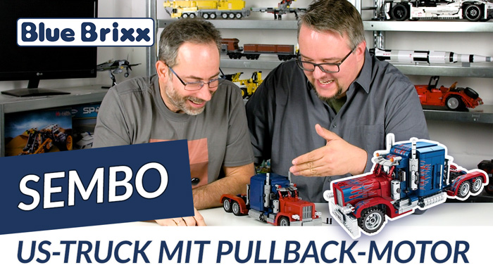 US-Truck von Sembo @ BlueBrixx - mit Pullback-Motor!