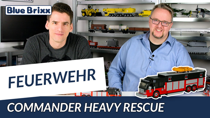 Youtube: Commander Heavy Rescue rot/schwarz von BlueBrixx - gebaut vom Helden der Steine!