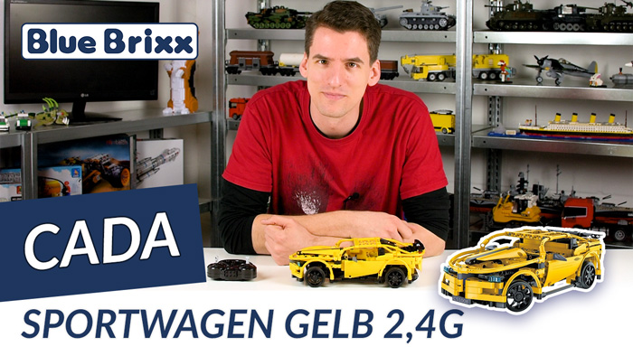 Youtube: Ferngesteuerter Technic-Sportwagen von CaDA @ BlueBrixx - gebaut vom Helden der Steine!