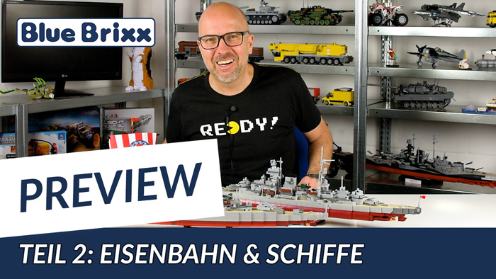 Youtube: Preview-Special April 2020 - Teil 2: Eisenbahn & Schiffe @ BlueBrixx