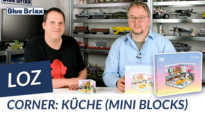 Youtube: Corner - Küche von LOZ aus Mini Blocks @ BlueBrixx