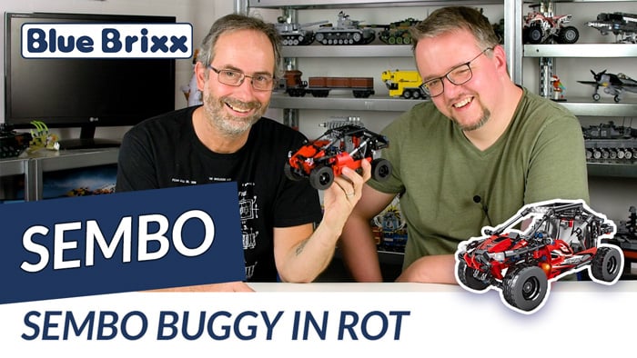 Youtube: Buggy in rot mit Pullbackmotor von Sembo @ BlueBrixx
