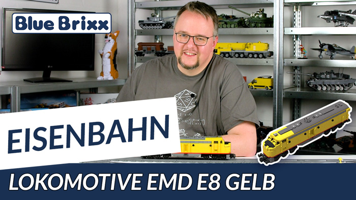 Youtube: Lokomotive EMD E8 Gelb von BlueBrixx