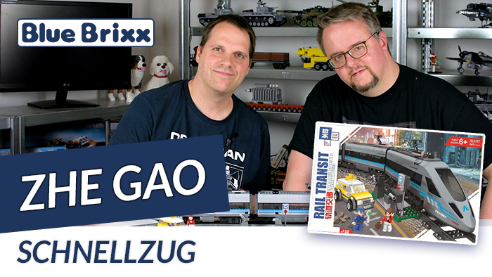 Youtube: Schnellzug von Zhe Gao @ BlueBrixx - mit Motor und Schienenoval!