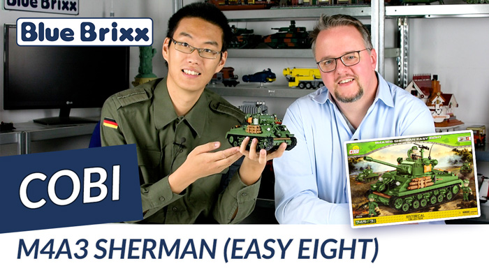 Youtube: M4A3 Sherman Easy Eight von Cobi @ BlueBrixx