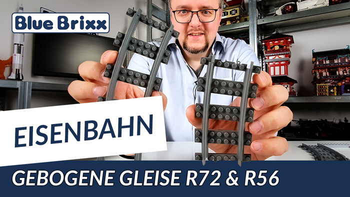 Neue Schienenradien: Gebogene Gleise R56 & R72 von BlueBrixx