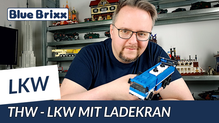 Youtube: Technisches Hilfswerk - LKW mit Ladekran von BlueBrixx