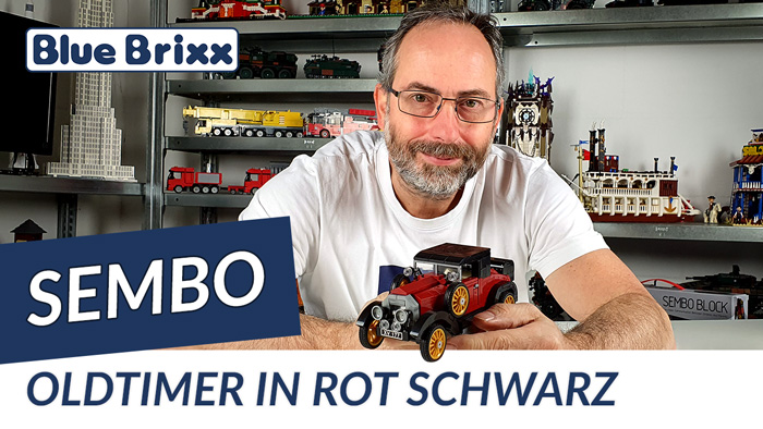 Youtube: Oldtimer in rot-schwarz von Sembo @ BlueBrixx