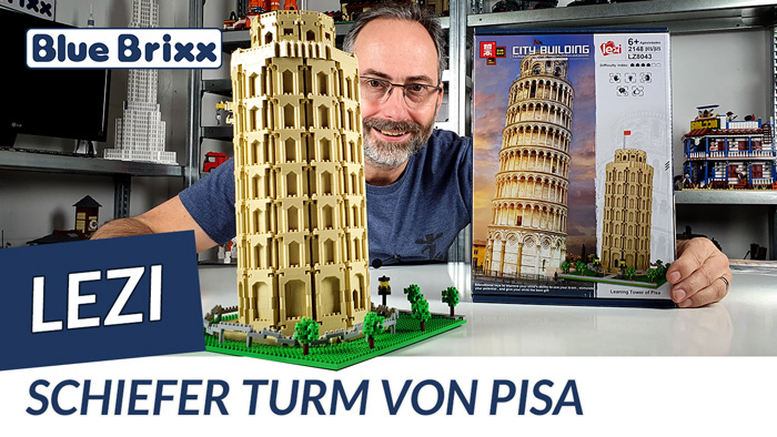 Youtube: Schiefer Turm von Pisa aus Diamond Blocks von Lezi @ BlueBrixx