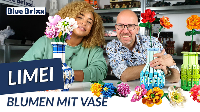 Youtube: Blumen mit Vase von LiMei @ BlueBrixx - und jede Menge Sembo-Blumen!
