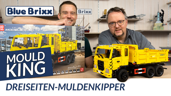 Youtube: Ferngesteuerter Dreiseiten-Muldenkipper von Mould King @ BlueBrixx