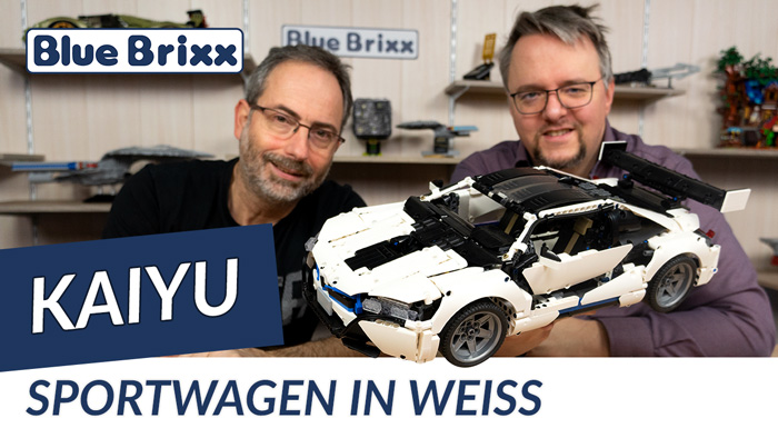 Sportwagen in weiß von Kaiyu  @BlueBrixx Group  + neue Technik-Modelle im Überblick!