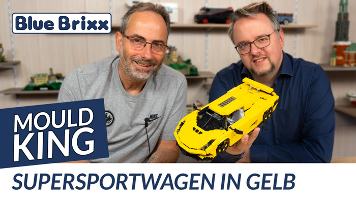 Supersportwagen in gelb von Mould King