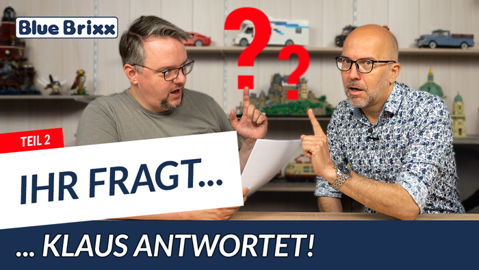 Youtube: Ihr fragt, Klaus antwortet - die zweite Fragerunde @ BlueBrixx mit Klaus und Marco!