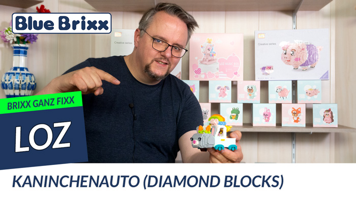 Brixx ganz fix: Kaninchenauto (diamond blocks) von LOZ
