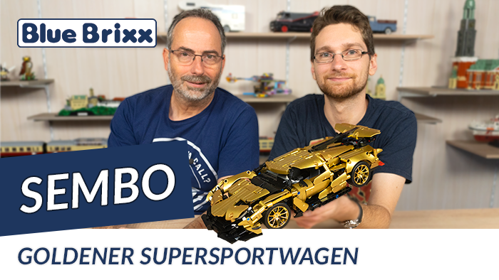 Goldener Supersportwagen von Sembo 