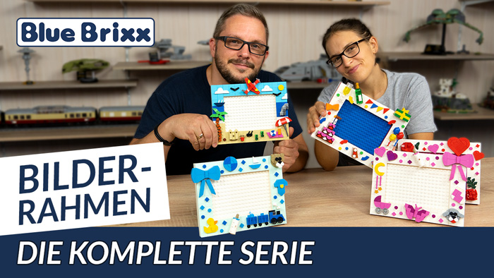 Die komplette Bilderrahmen-Serie von BlueBrixx - mit einem 