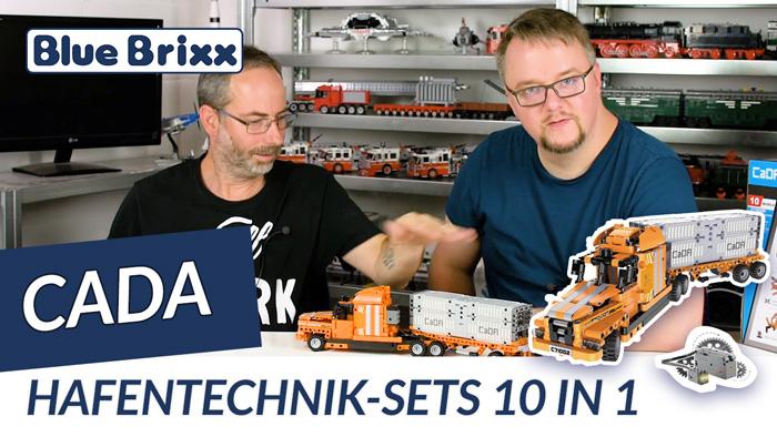 Youtube: Hafentechnik-Sets 10 in 1 von CaDA @ BlueBrixx - mit Sensorsteuerung!