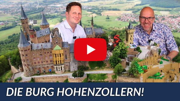YouTube: Burg Hohenzollern von BlueBrixx: Die Burg aus 8.933 Klemmbausteinen ist da!